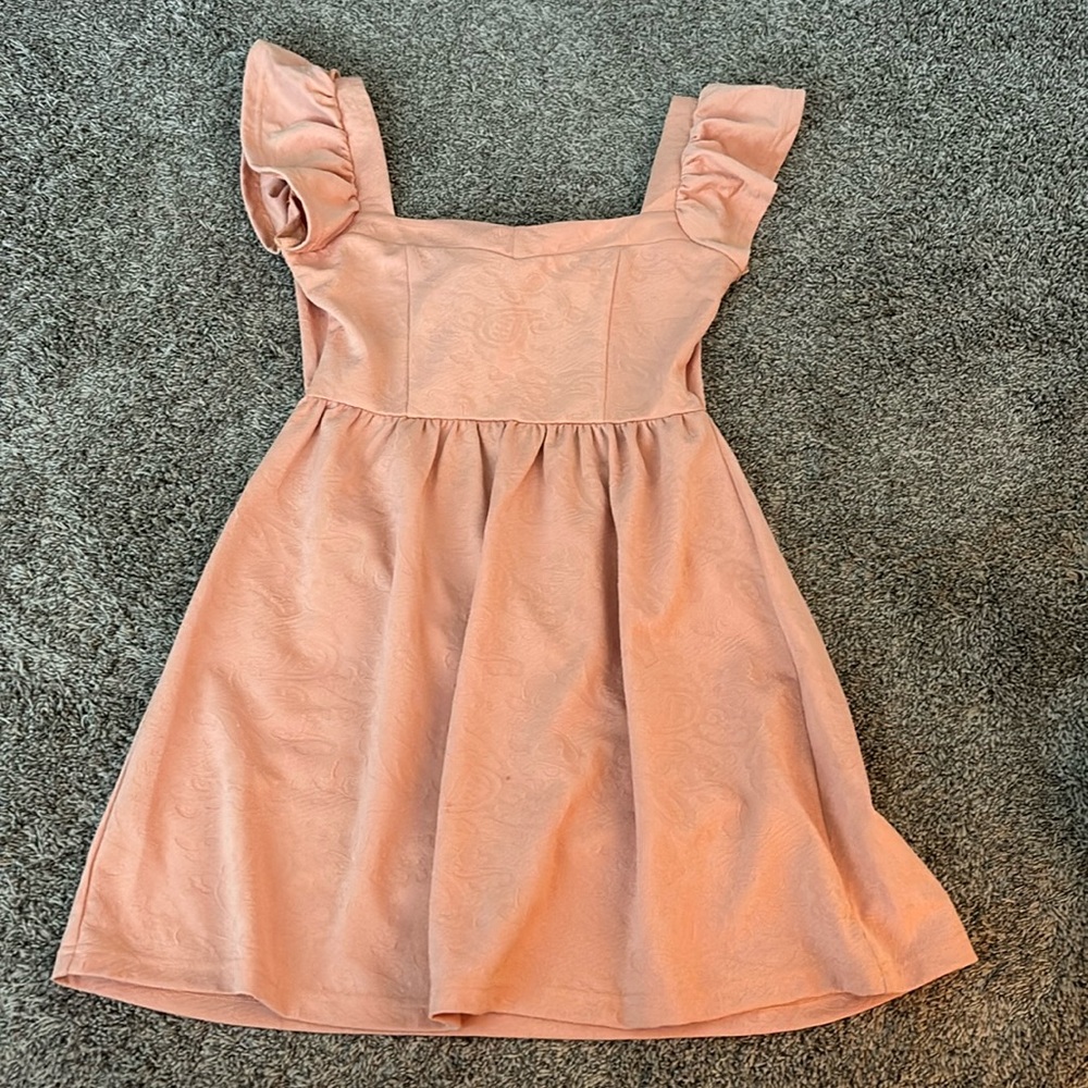 Peach babydoll dress women’s size Medium